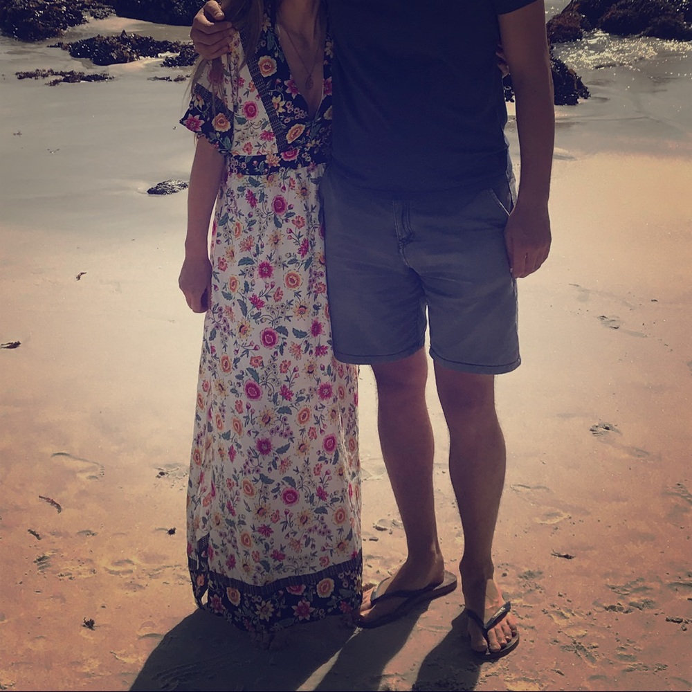 Flower print dress